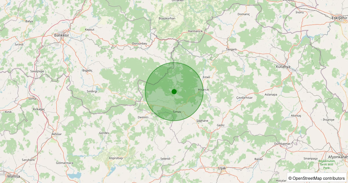 04 Ekim 2025 saat 13:24 - YENILER-SIMAV - 1.80ML depreminin harita gösterimi
