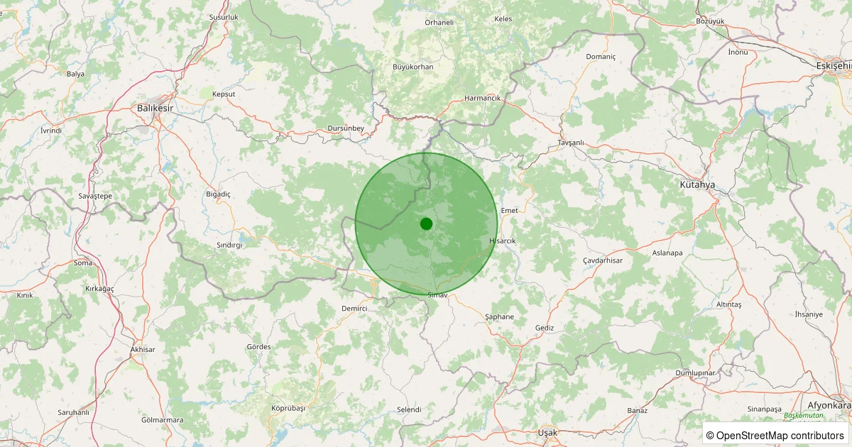 04 Ekim 2025 saat 16:49 - ORTACA-SIMAV - 1.70ML depreminin harita gösterimi