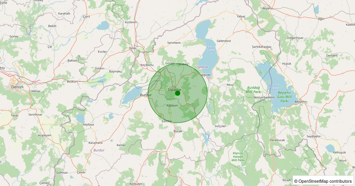 18 Ekim 2025 saat 15:59 - Merkez - Darıderesi Köyü - 2.00ML depreminin harita gösterimi