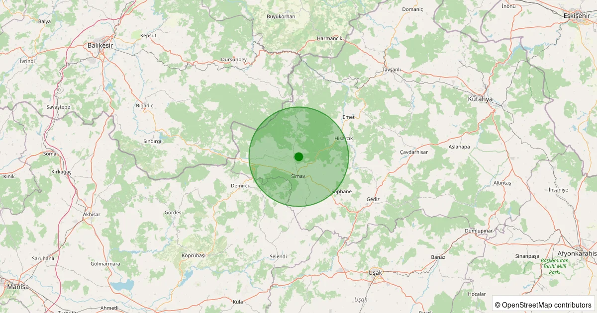 04 Ekim 2025 saat 19:40 - NASA-SIMAV - 0.80ML depreminin harita gösterimi