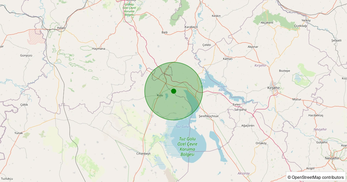 19 Ekim 2025 saat 03:48 - Şereflikoçhisar - Şeker - 0.90ML depreminin harita gösterimi