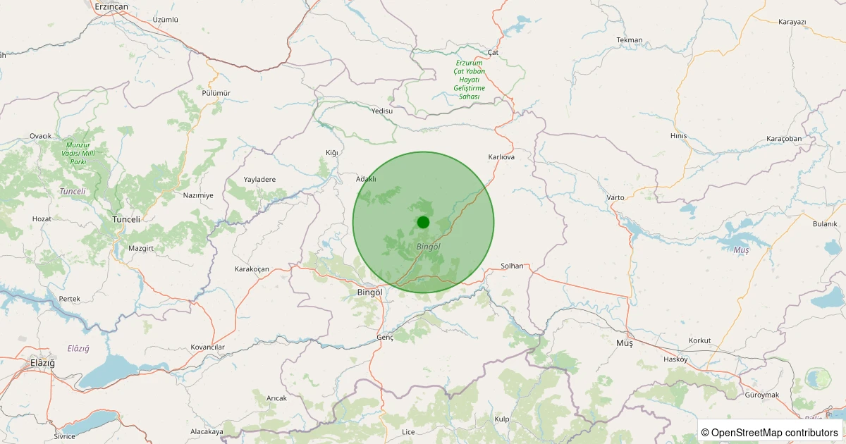 21 Ekim 2025 saat 03:23 - Merkez - Alatepe Köyü - 1.10ml depreminin harita gösterimi