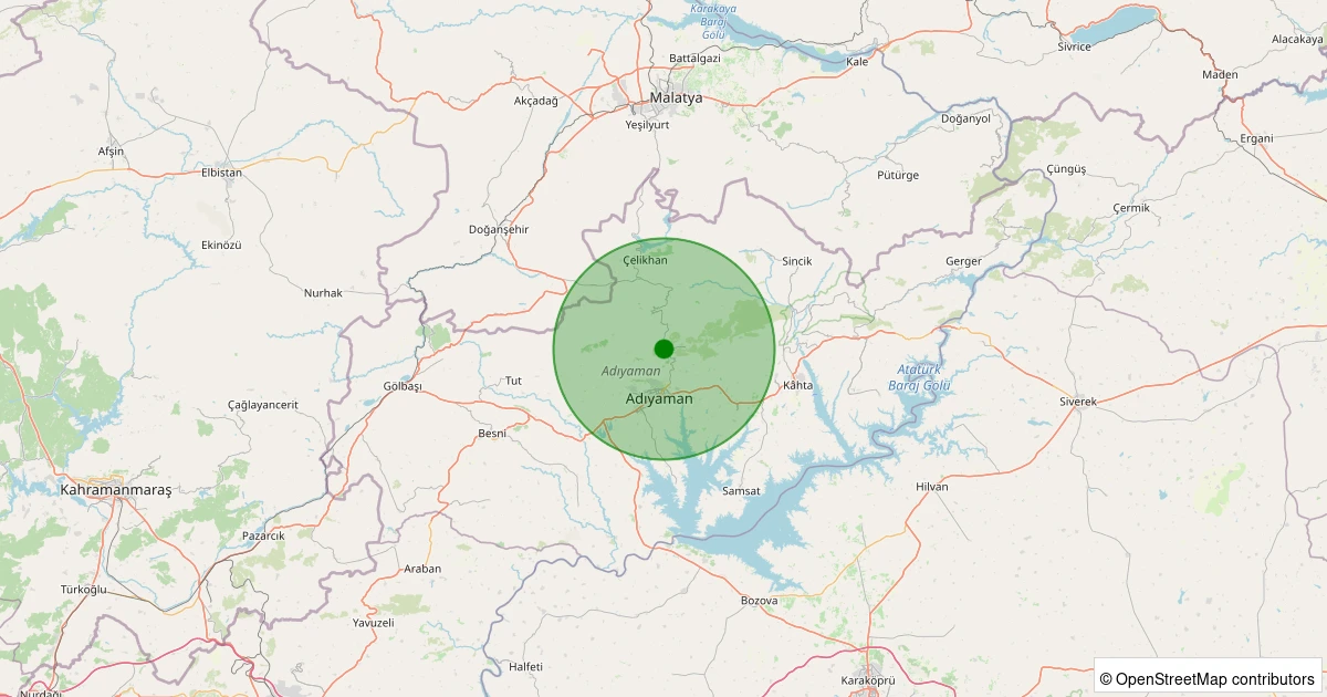22 Ekim 2025 saat 11:02 - Merkez - Rezip Köyü - 1.40ml depreminin harita gösterimi