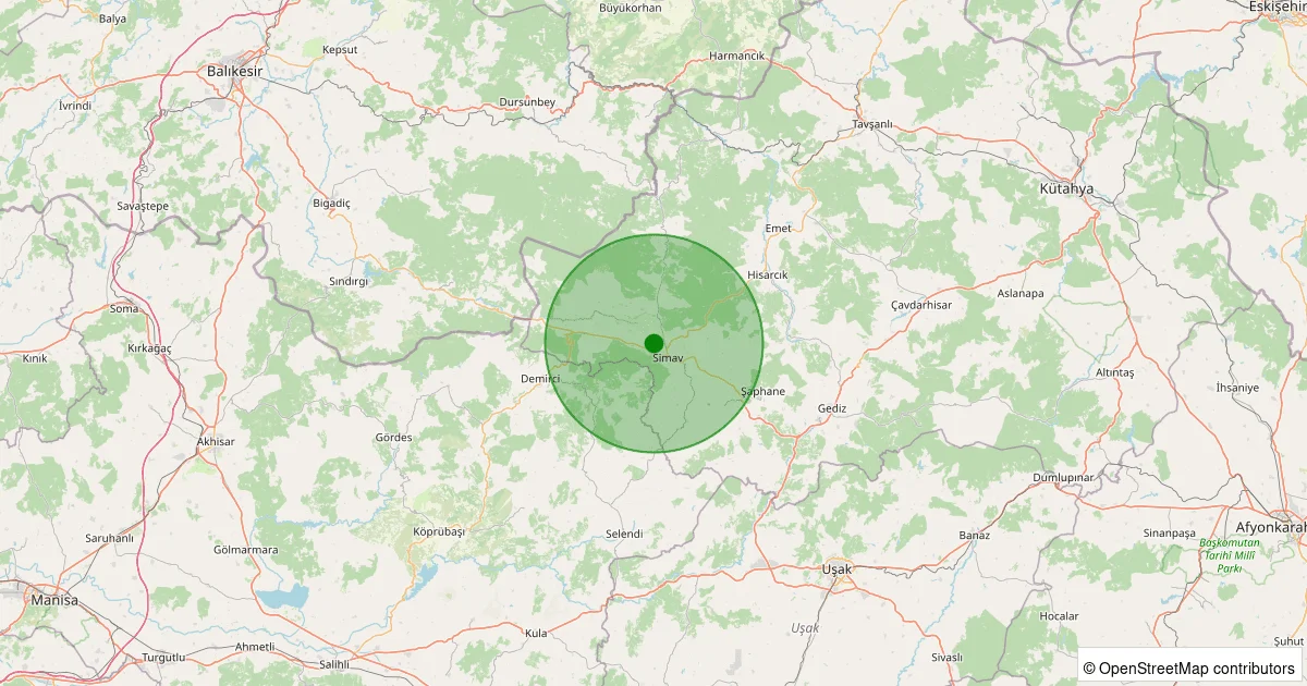 02 Ekim 2025 saat 11:18 - CITGOL-SIMAV - 1.10ML depreminin harita gösterimi