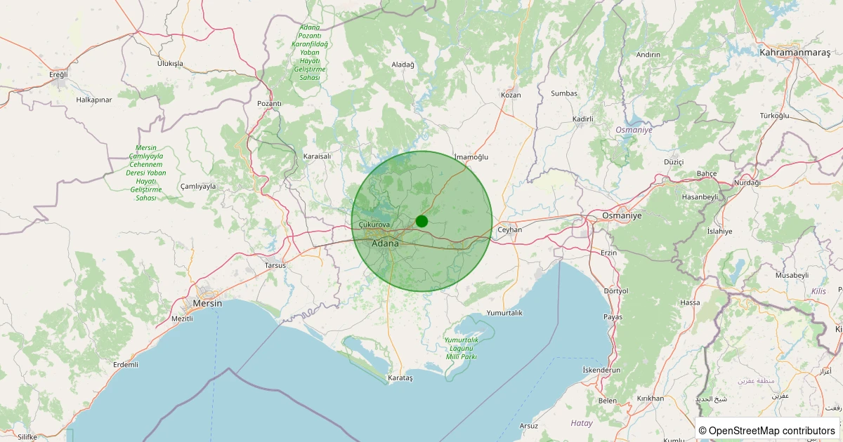 24 Ekim 2025 saat 03:27 - Sarıçam - Buruk - 1.50ml depreminin harita gösterimi