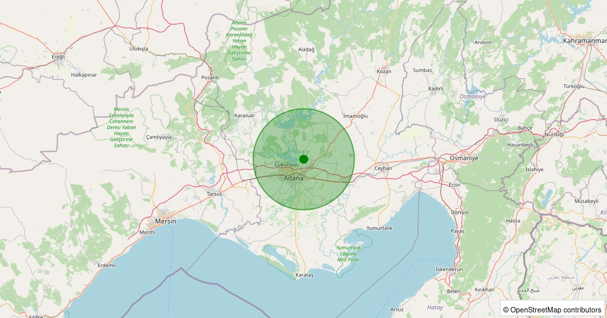 24 Ekim 2025 saat 03:27 - Sarıçam - Çarkıpare - 1.60ml depreminin harita gösterimi