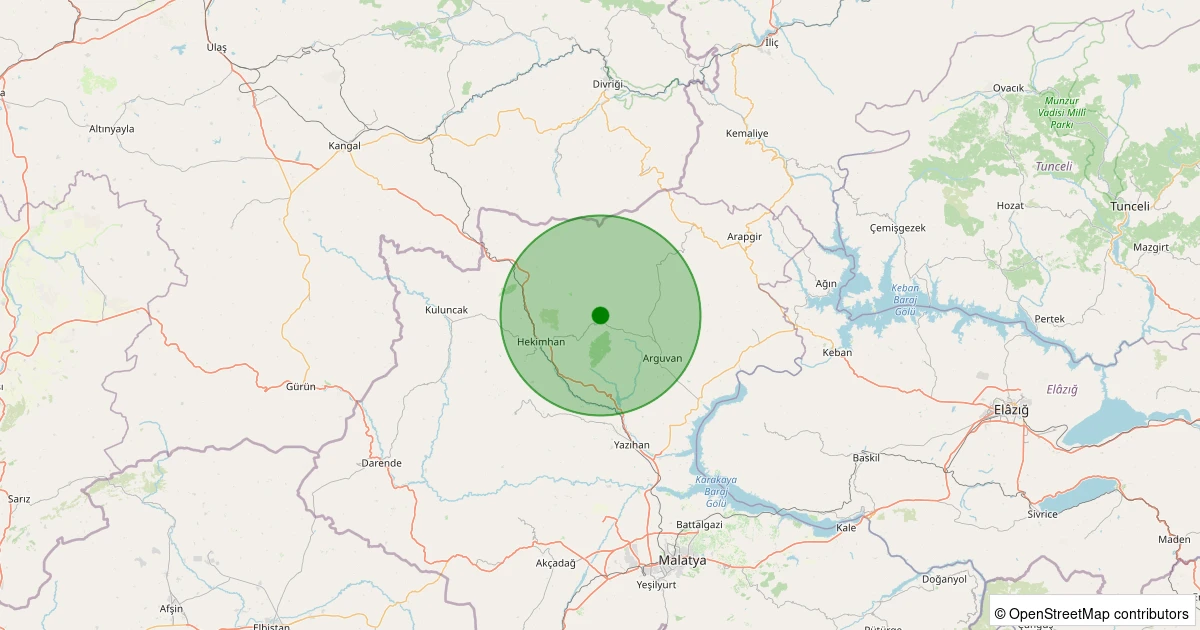 26 Ekim 2025 saat 03:31 - Hekimhan - İğdir Köyü - 1.40ml depreminin harita gösterimi