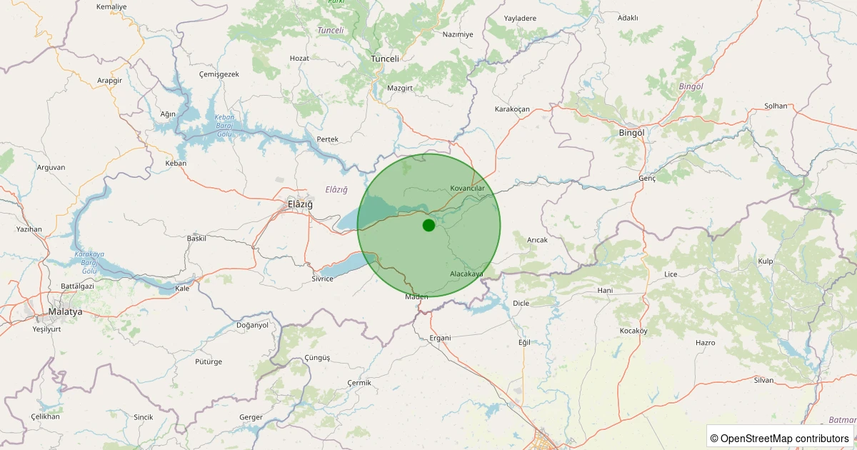 26 Ekim 2025 saat 05:49 - Merkez - Yolüstü (Havik) Köyü - 1.10ml depreminin harita gösterimi