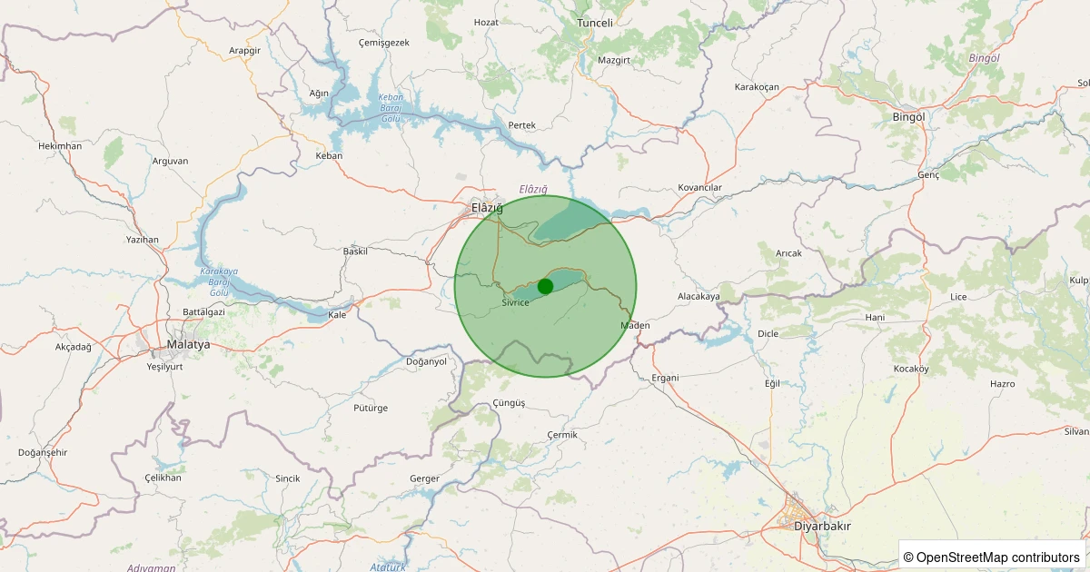 27 Ekim 2025 saat 01:09 - Merkez - 1.20ml depreminin harita gösterimi