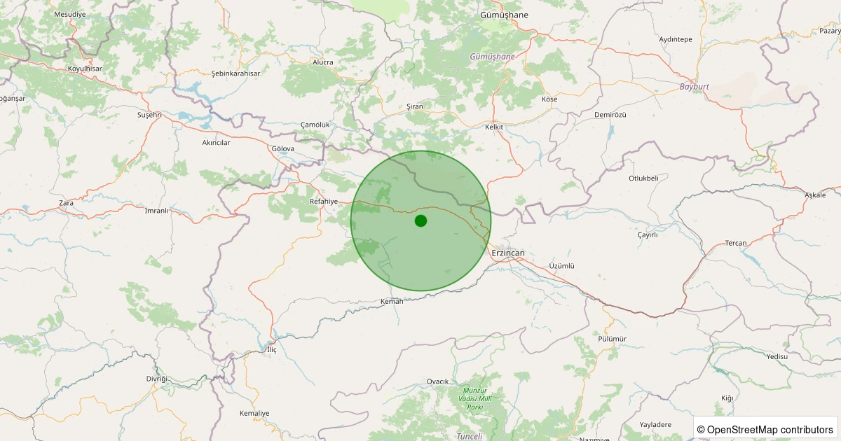 27 Ekim 2025 saat 21:55 - Merkez - 1.70ML depreminin harita gösterimi