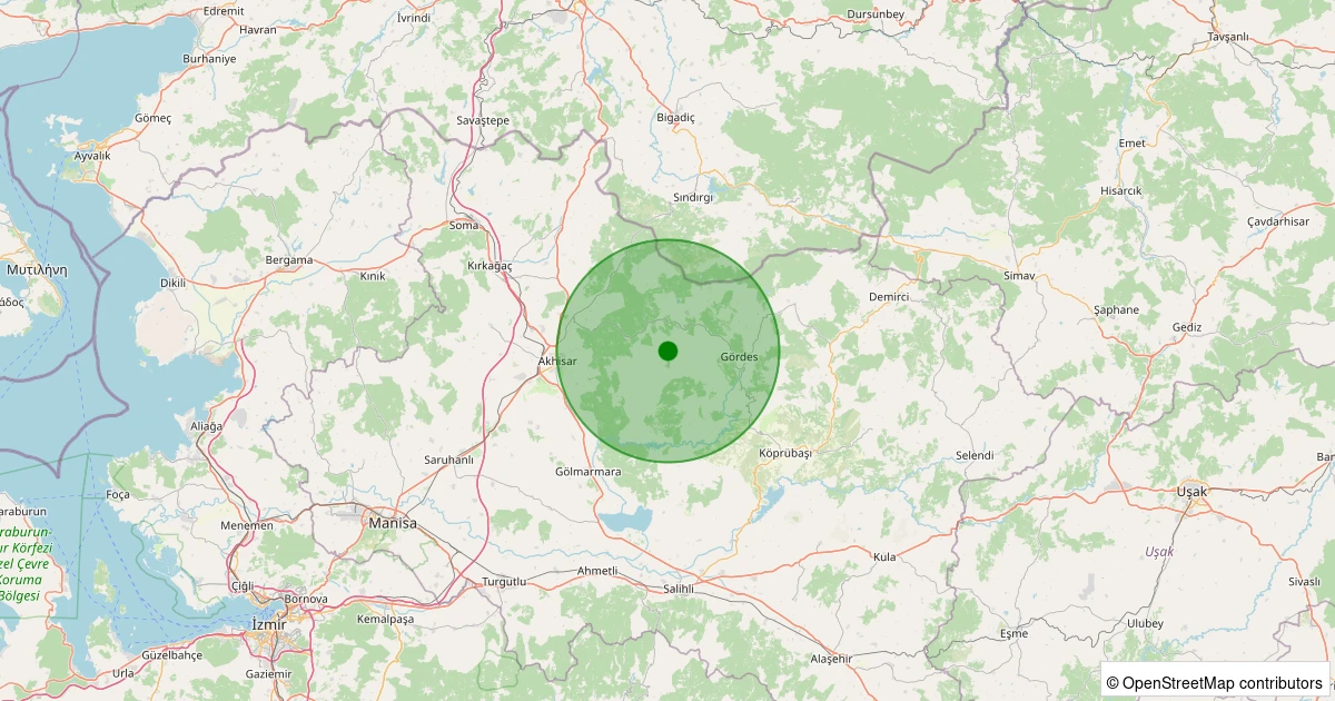 02 Kasım 2025 saat 20:21 - Akhisar - Hamit Köyü - 1.40ml depreminin harita gösterimi