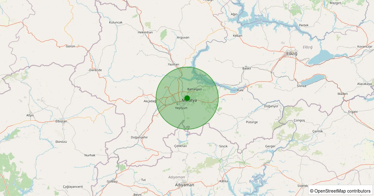 06 Ekim 2025 saat 05:46 - Yeşilyurt - 1.40ml depreminin harita gösterimi
