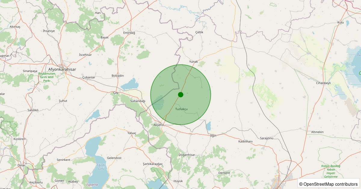 03 Kasım 2025 saat 13:35 - Tuzlukçu - Mevlütlü - 1.10ml depreminin harita gösterimi