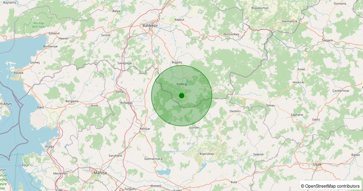 17 Ağustos 2025 saat 05:01 - Sındırgı - Aktaş - 2.40ml depreminin harita gösterimi