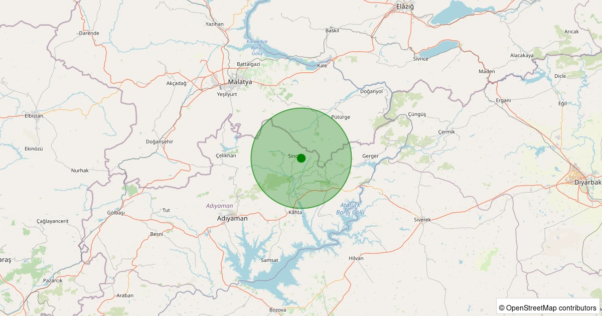 04 Kasım 2025 saat 13:27 - Sincik - Serinde - 1.30ml depreminin harita gösterimi