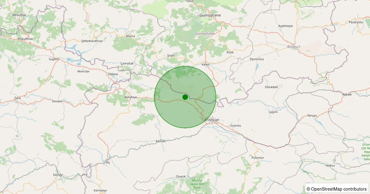 07 Ekim 2025 saat 15:21 - Merkez - Koçyatağı Köyü - 1.40ml depreminin harita gösterimi