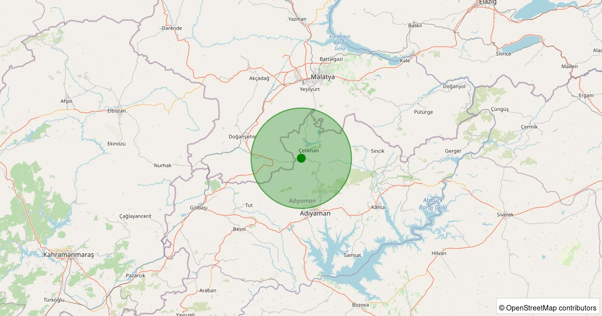 04 Kasım 2025 saat 22:30 - Merkez - Koçali Köyü - 2.20ml depreminin harita gösterimi