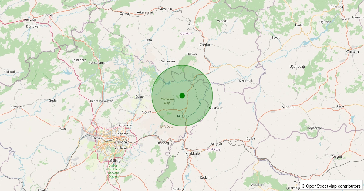 05 Kasım 2025 saat 20:17 - Kalecik - Kılçak - 1.20ml depreminin harita gösterimi
