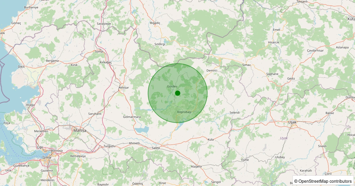 07 Kasım 2025 saat 14:19 - Gördes - Deliler - 1.70ML depreminin harita gösterimi