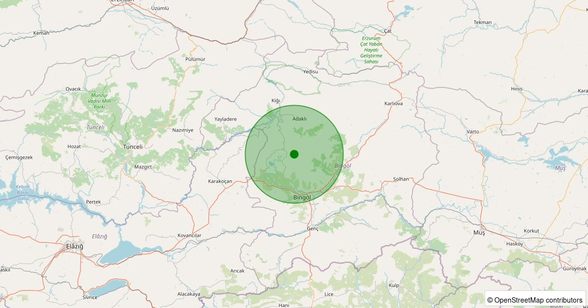 17 Kasım 2025 saat 04:46 - Merkez - Karapınar Köyü - 2.50ml depreminin harita gösterimi