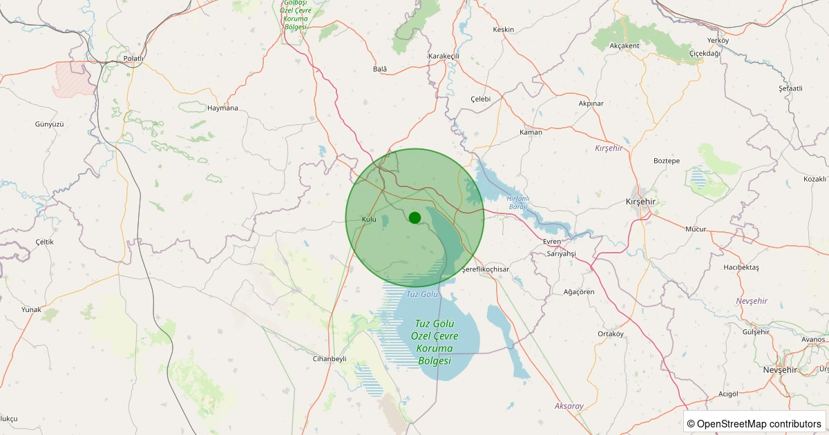 17 Kasım 2025 saat 09:20 - Şereflikoçhisar - Akin - 1.30ml depreminin harita gösterimi