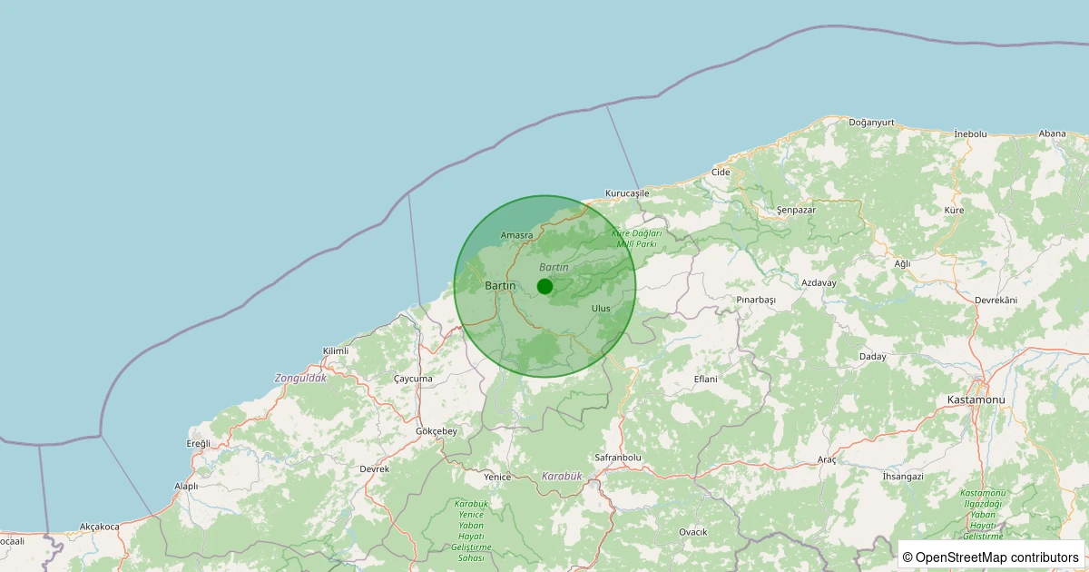 27 Kasım 2025 saat 05:04 - Merkez - Kayadibiçavuş Köyü - 1.50ml depreminin harita gösterimi