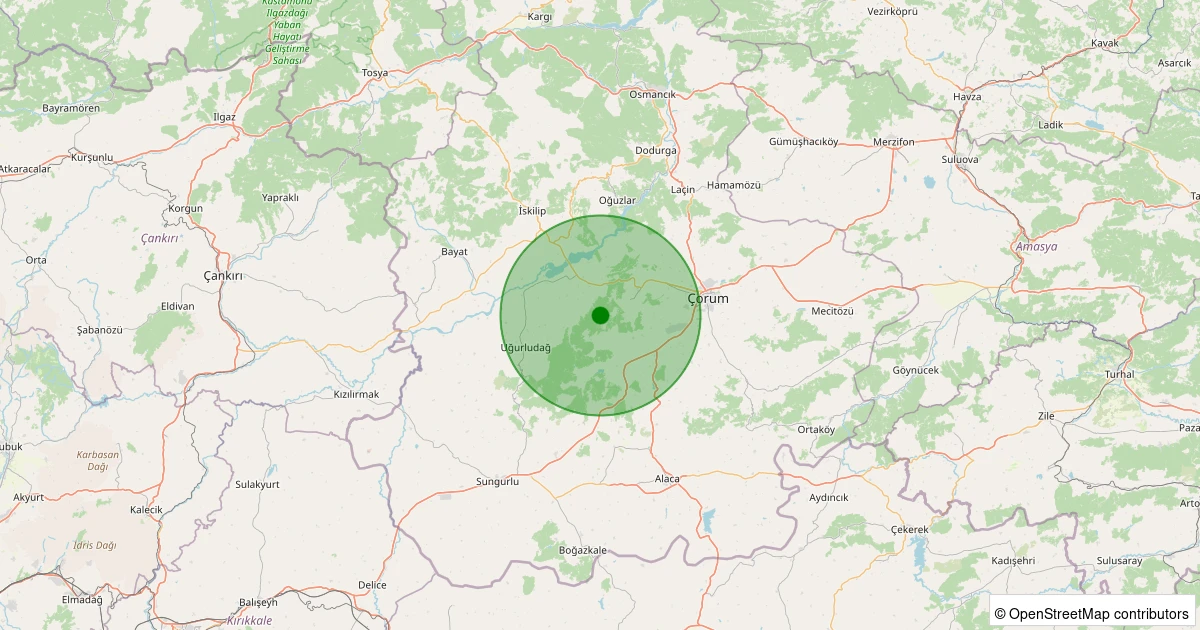 29 Kasım 2025 saat 11:10 - Merkez - Karakeçili Köyü - 2.00ml depreminin harita gösterimi