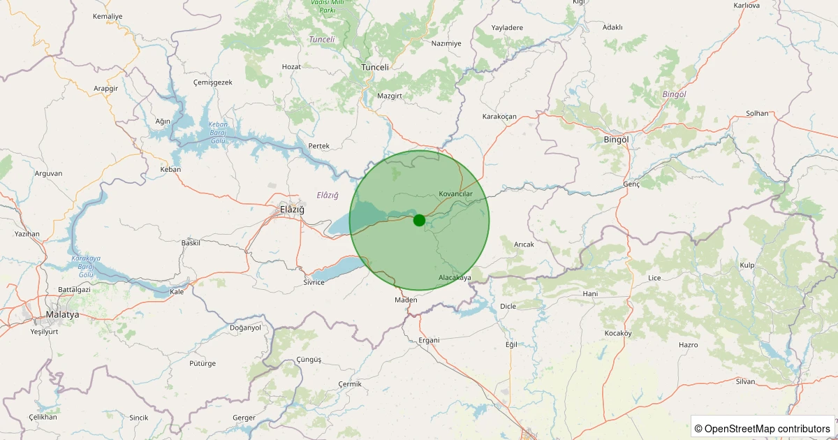 30 Kasım 2025 saat 02:51 - Merkez - 1.10ML depreminin harita gösterimi