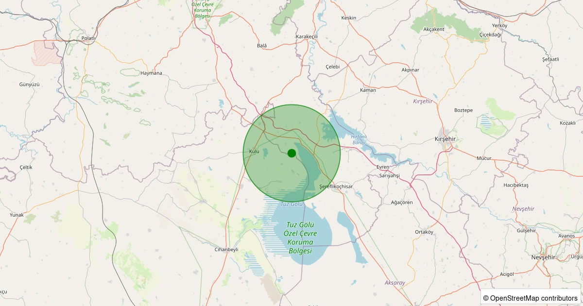 30 Kasım 2025 saat 22:23 - Şereflikoçhisar - Akin - 2.40ml depreminin harita gösterimi