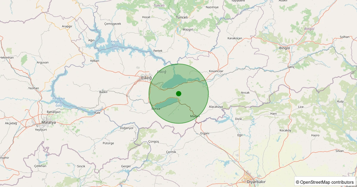01 Aralık 2025 saat 17:31 - Merkez - Korucu Köyü - 1.60ML depreminin harita gösterimi