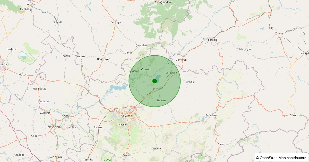 01 Aralık 2025 saat 18:32 - Sarıoğlan - 1.10ML depreminin harita gösterimi