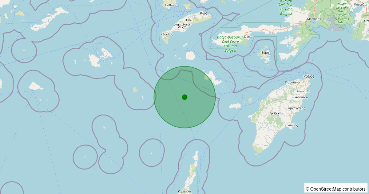 02 Aralık 2025 saat 12:40 - EGE - 1.90ml depreminin harita gösterimi