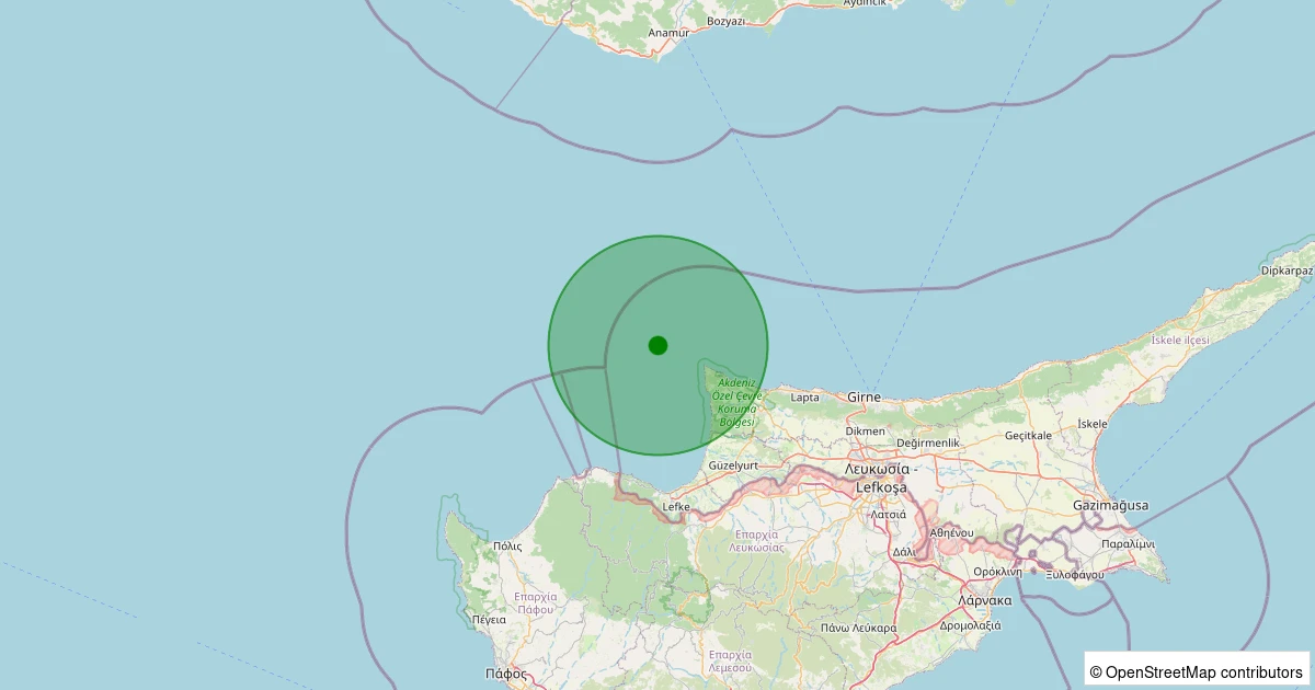 02 Aralık 2025 saat 18:18 - Akdeniz - 1.60ML depreminin harita gösterimi