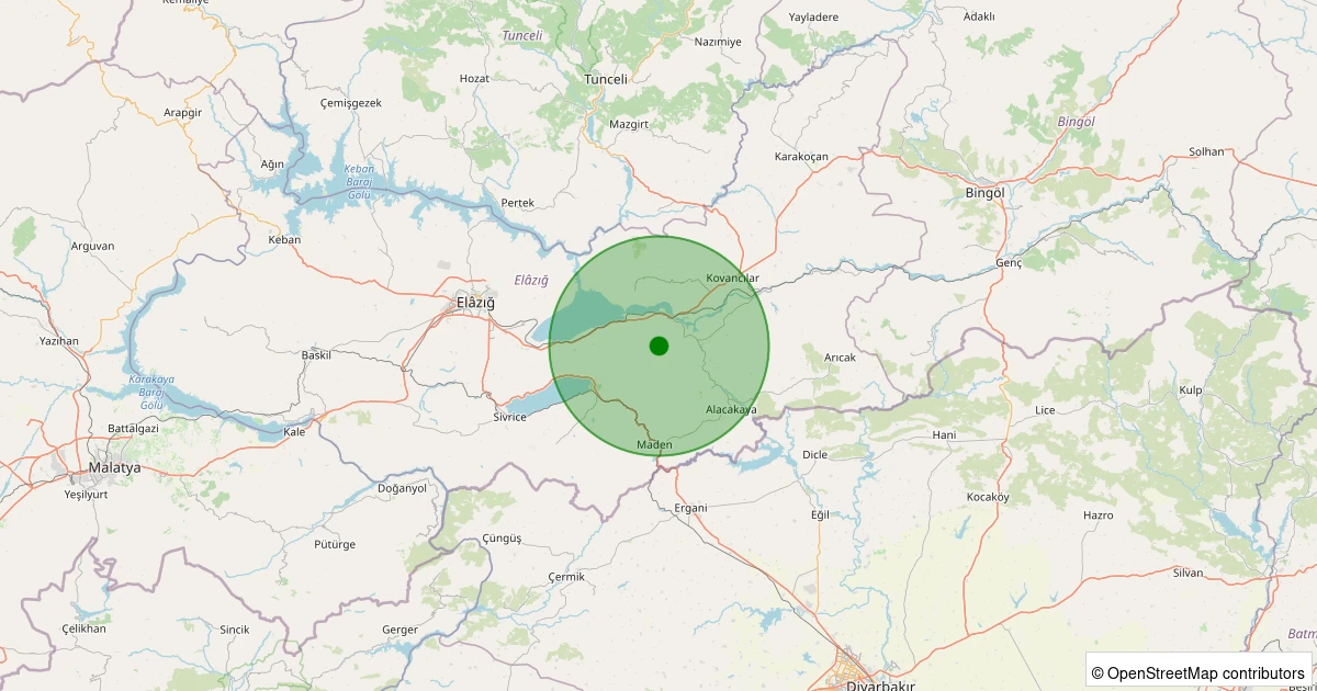 02 Aralık 2025 saat 19:34 - Merkez - Kumla (İğikisüfla) Köyü - 1.10ML depreminin harita gösterimi