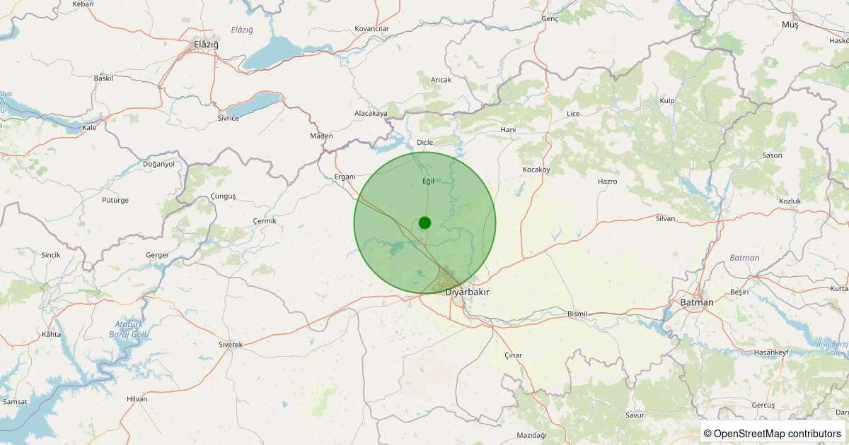 02 Aralık 2025 saat 21:53 - Eğil - Kalkan - 1.40ml depreminin harita gösterimi
