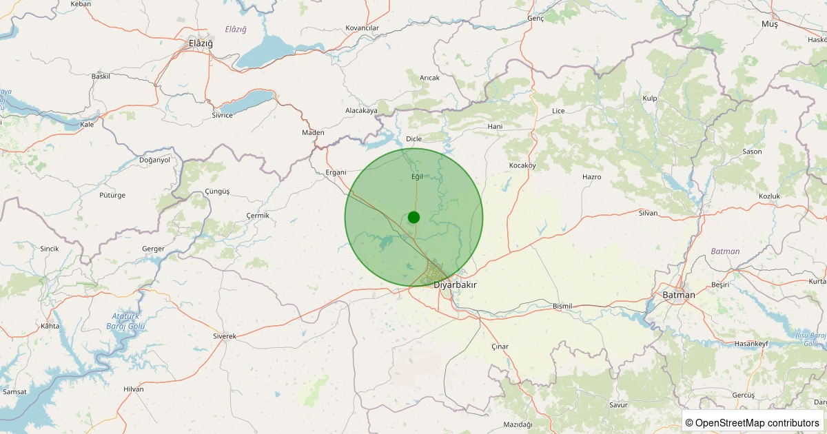02 Aralık 2025 saat 21:53 - Eğil - Kalkan - 1.40ML depreminin harita gösterimi