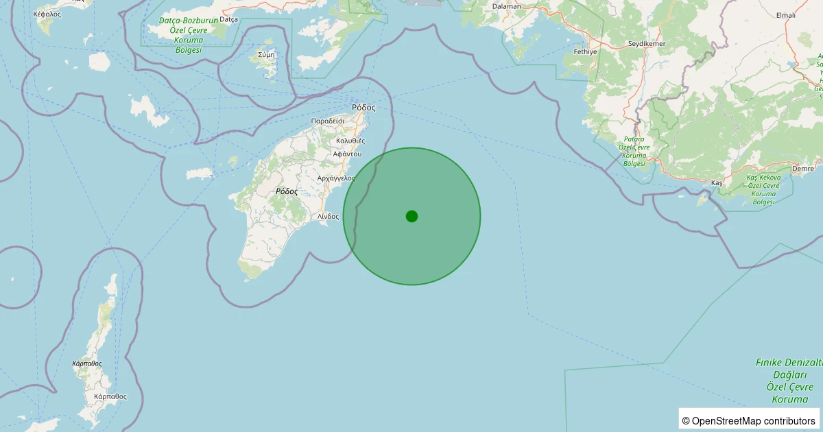03 Aralık 2025 saat 00:35 - AKDENIZ - 2.40ml depreminin harita gösterimi