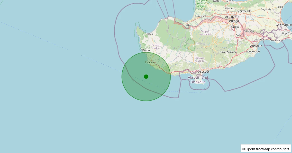 03 Aralık 2025 saat 09:42 - Akdeniz - 2.70ML depreminin harita gösterimi