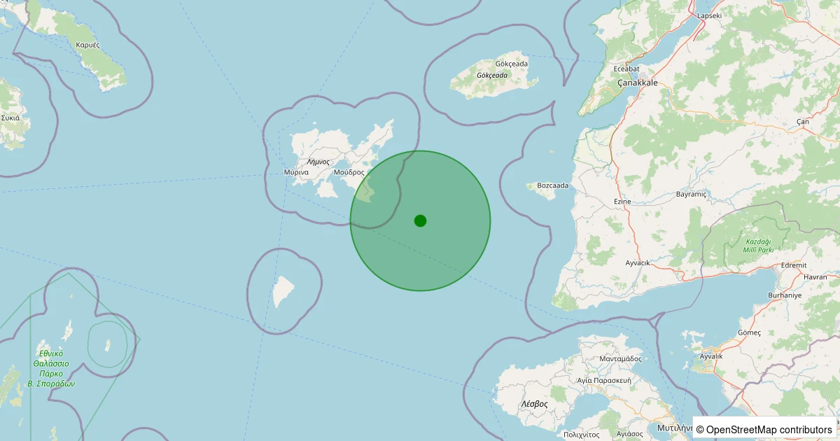 03 Aralık 2025 saat 10:37 - EGE - 1.80ml depreminin harita gösterimi