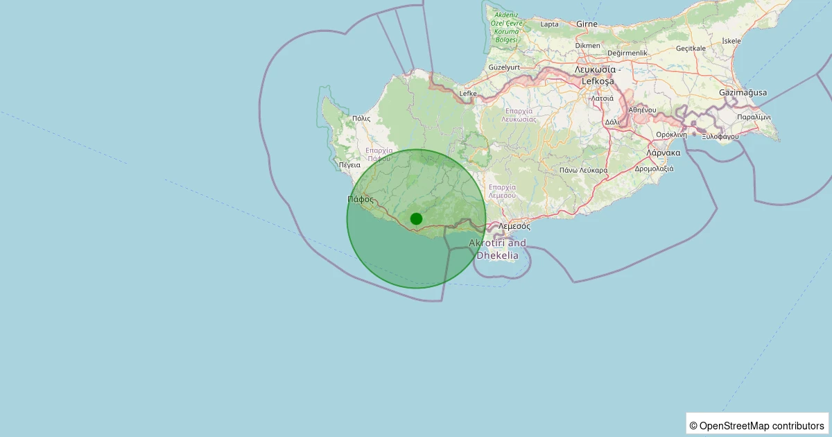 03 Aralık 2025 saat 20:35 - KIBRIS - 3.70ml depreminin harita gösterimi