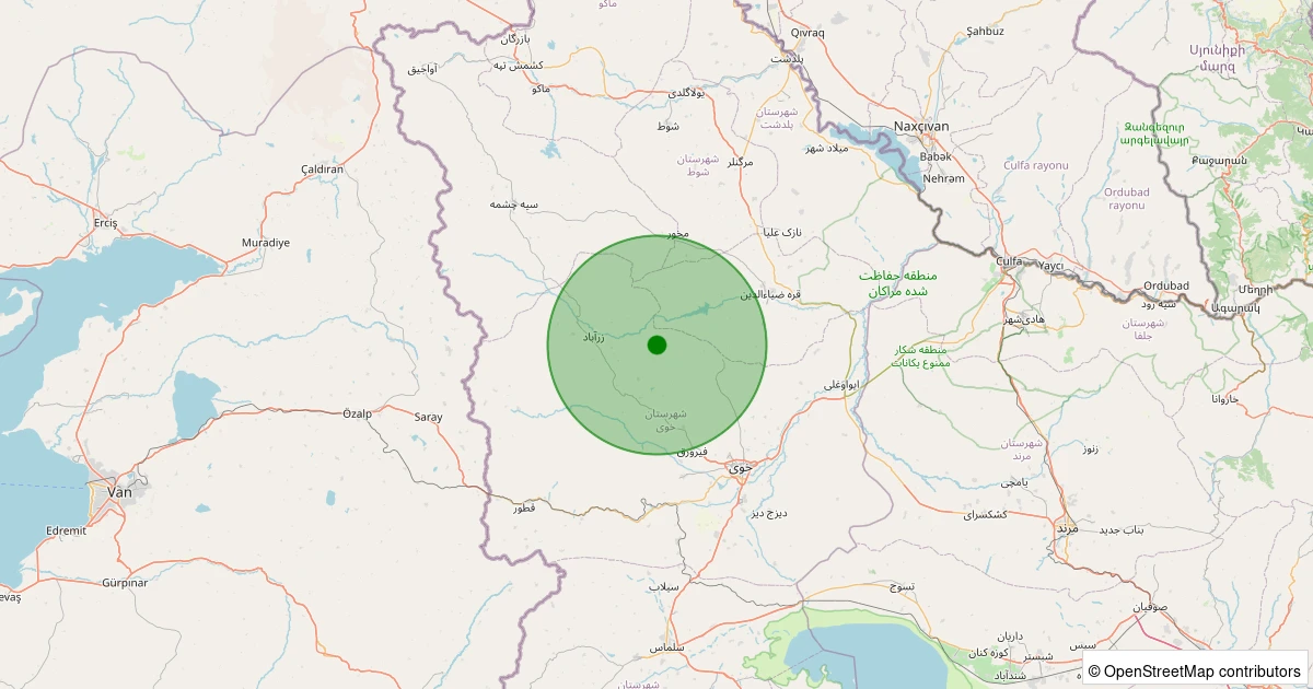 04 Aralık 2025 saat 02:43 - TURKIYE-IRAN - 3.20ml depreminin harita gösterimi
