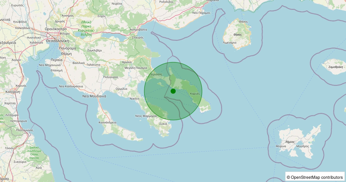 04 Aralık 2025 saat 10:57 - YUNANISTAN - 1.50ml depreminin harita gösterimi