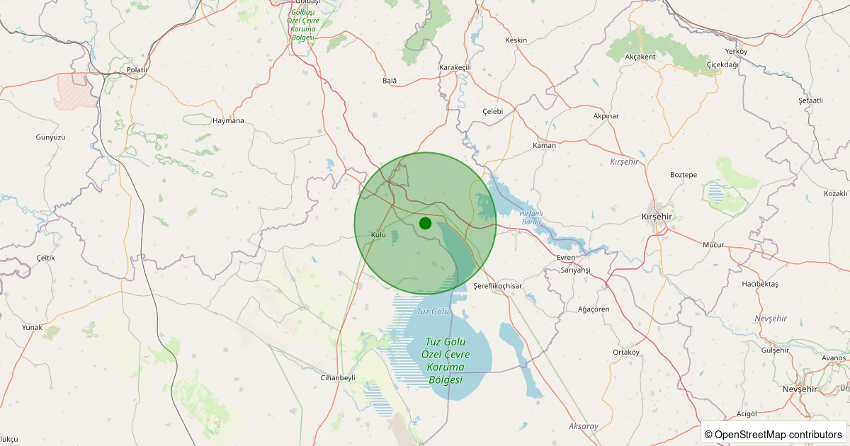 04 Aralık 2025 saat 20:02 - Şereflikoçhisar - Akin - 1.10ML depreminin harita gösterimi