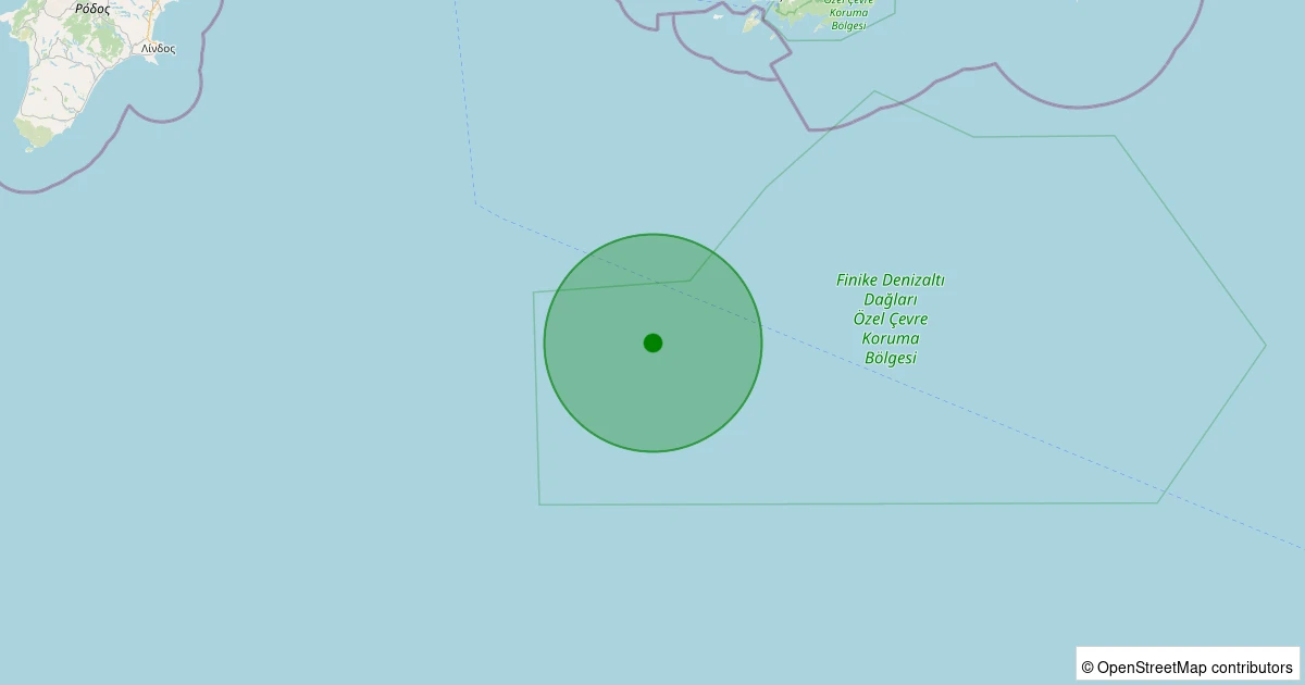05 Aralık 2025 saat 01:24 - Akdeniz - [83.59 km] Kaş (Antalya) - 2.50ML depreminin harita gösterimi