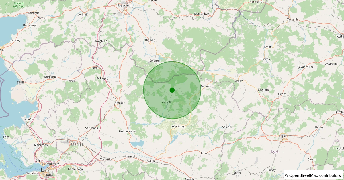 05 Aralık 2025 saat 02:21 - Gördes - Salur - 1.40ml depreminin harita gösterimi