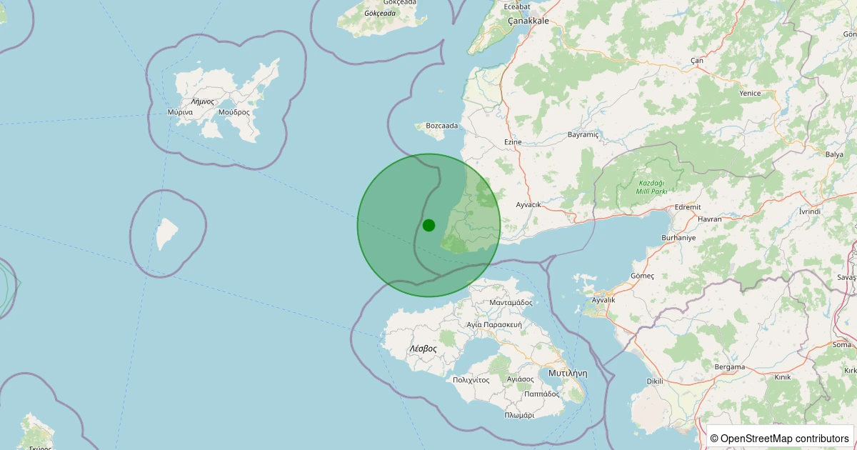 05 Aralık 2025 saat 19:59 - GULPINAR - 1.60ml depreminin harita gösterimi