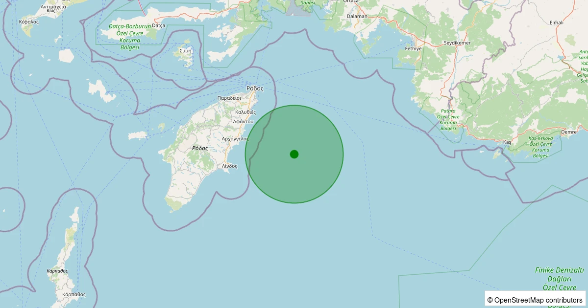 05 Aralık 2025 saat 20:29 - AKDENIZ - 2.10ml depreminin harita gösterimi