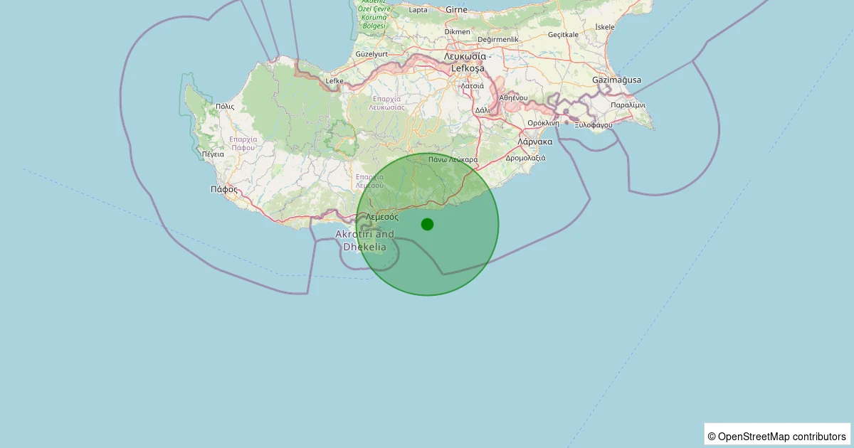 05 Aralık 2025 saat 21:05 - Akdeniz - 2.90ML depreminin harita gösterimi