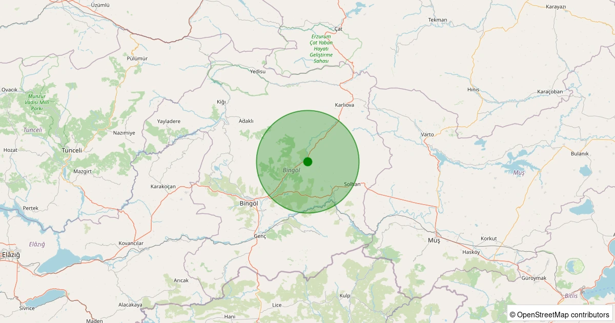 05 Aralık 2025 saat 22:40 - Merkez - Çobantaşı Köyü - 1.40ML depreminin harita gösterimi