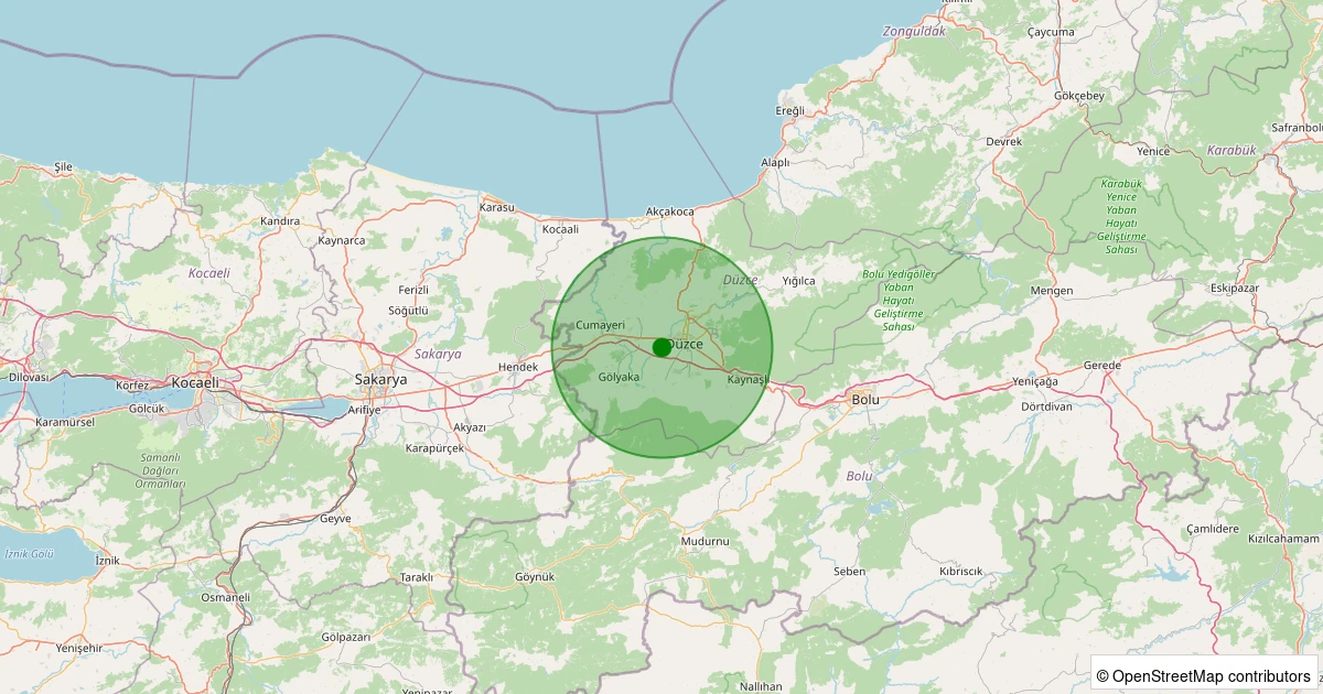 06 Aralık 2025 saat 16:28 - Merkez - Yeni Taşköprü Köyü - 1.30ML depreminin harita gösterimi